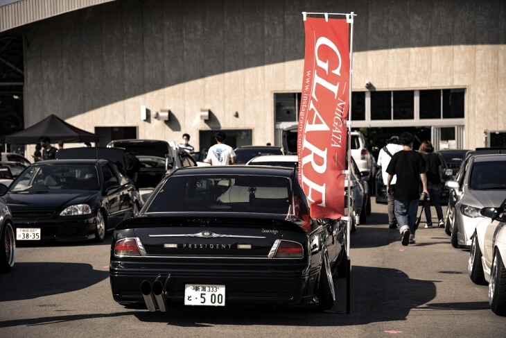 車イベントののぼり旗
