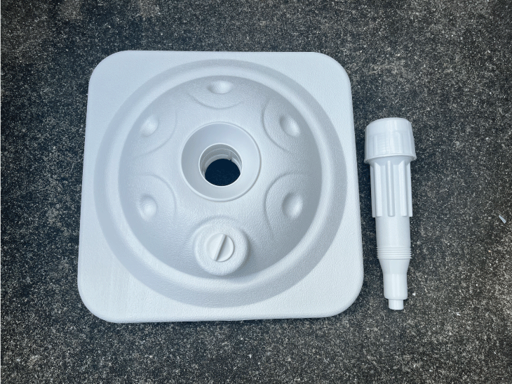 既製品のぼりスタンドをばらした写真