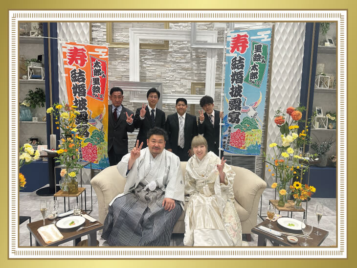 結婚式ののぼり旗